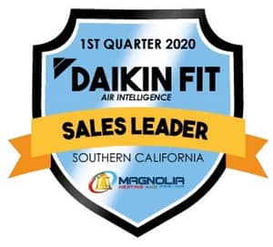 1st Quarter 2020 Southern California Sales Leader Daikin