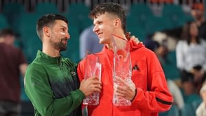 Mensik, 19, shocks Djokovic in Miami Open upset