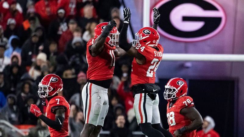 Georgia battles back to beat Ga. Tech in 8OT epic