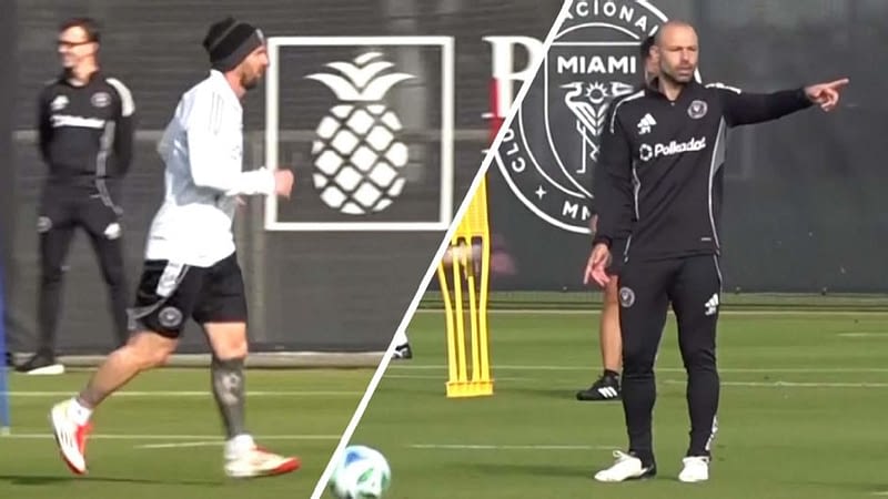 Messi, Miami back in training under Mascherano