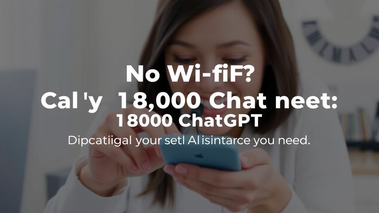 No Wi Fi Dial 1 800 Chatgpt For The Ai Assistance You Need Bytefeed