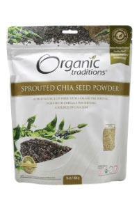 Sprouted Chia Seed Powder - 16 oz - Front