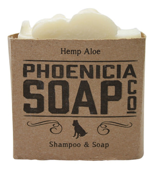 Phoenicia Soap - Hemp Aloe - 1 Bar - Front