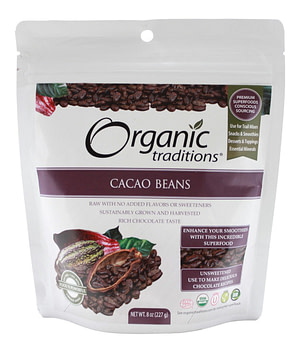 Cacao Beans - 8 oz - Front