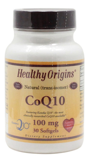 CoQ10 100 mg - 30 Softgels - Front