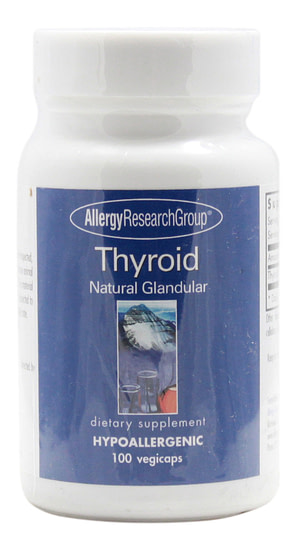Thyroid Glandular - 100 Capsules - Front