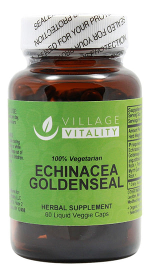 Echinacea Goldenseal - 60 Liquid Capsules - Front