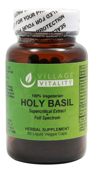 Holy Basil (Supercritical Extract and Full Spectrum) - 60 Liquid Caps - Front