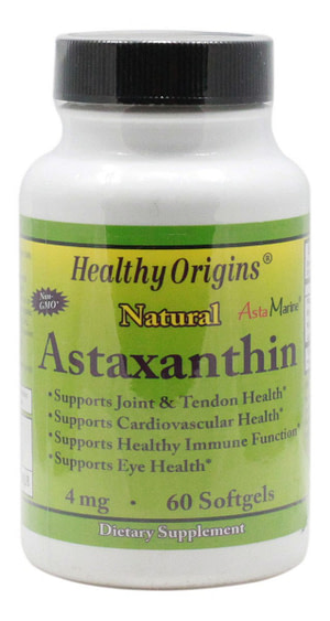 Astaxanthin 4 mg - 60 Softgels - Front