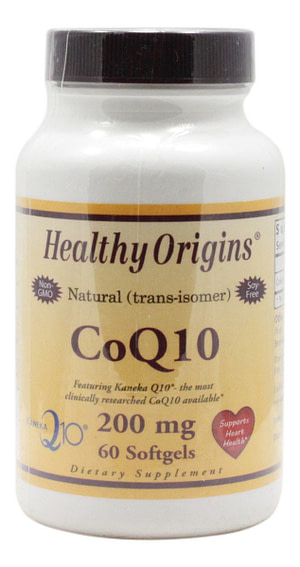 CoQ10 200 mg - 60 Softgels - Front