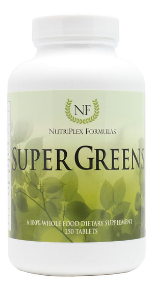 Super Greens - 250 Tablets - Front