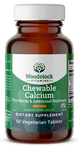 Chewable Calcium - Natural Citrus Flavor - 60 Tablets