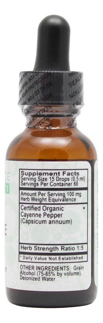 Cayenne - 1 oz Liquid - Supplement Facts