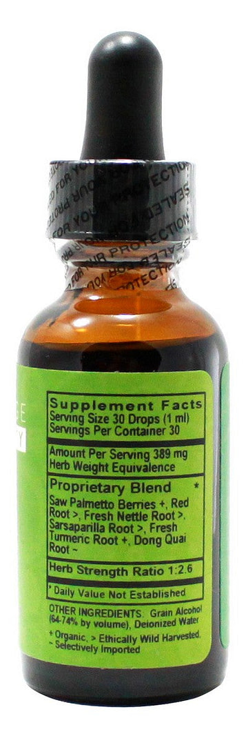 Men's Silver-  1 oz Liquid - Supplement Facts