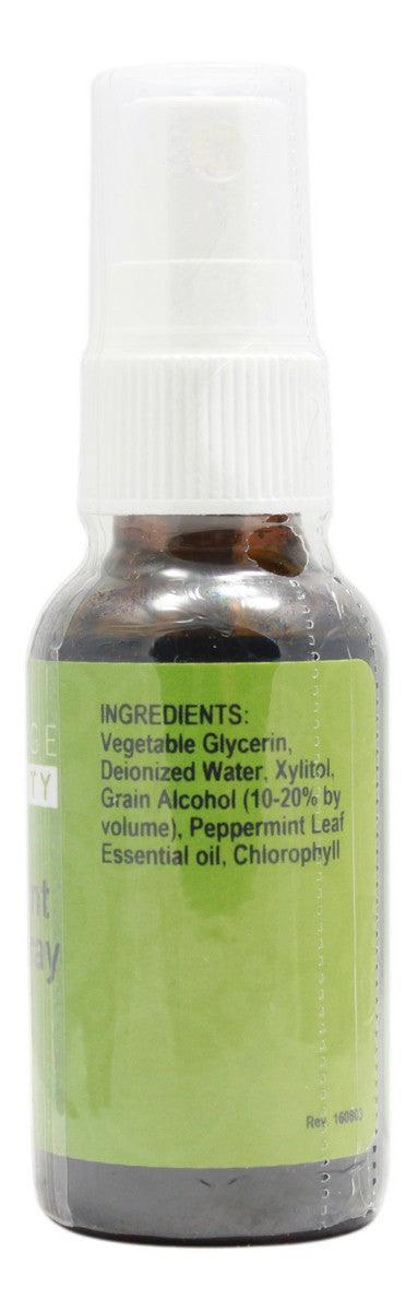 Peppermint Breath Spray with Chlorophyll - 1 oz Liquid - Supplement Facts
