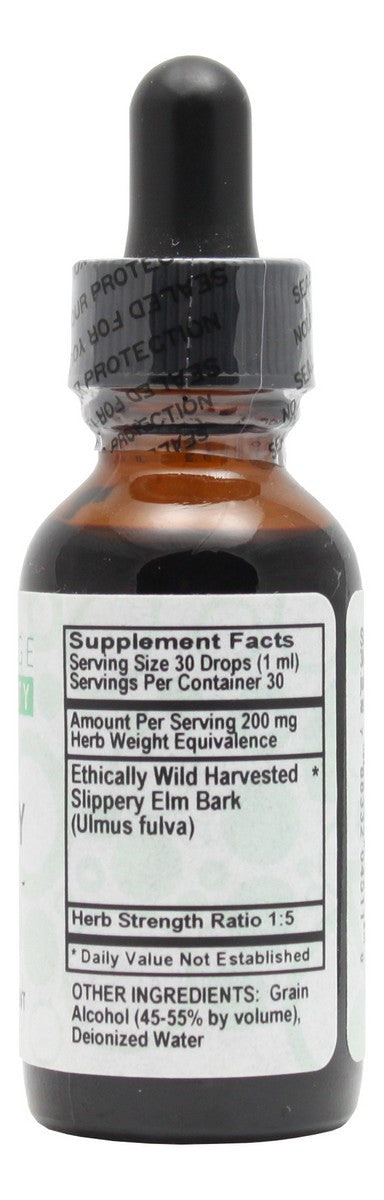 Slippery Elm - 1 oz Liquid - Supplement Facts
