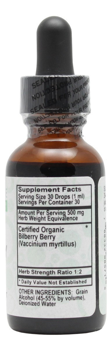 Bilberry- 1 oz Liquid- Supplement Facts