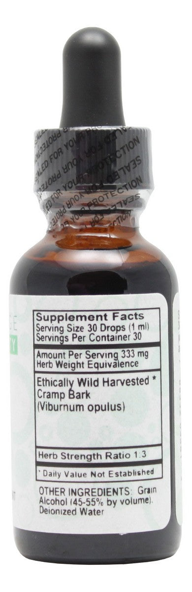 Cramp Bark - 1 oz Liquid - Supplement Facts