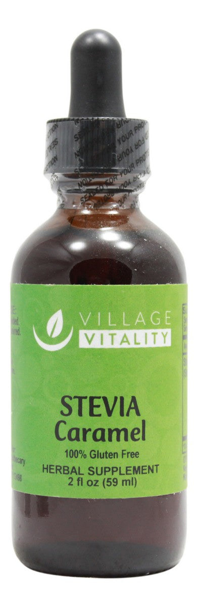Stevia Caramel Flavor - 2 oz Liquid - Front