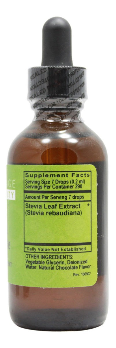 Stevia Chocolate Flavor - 2 oz Liquid - Supplement Facts