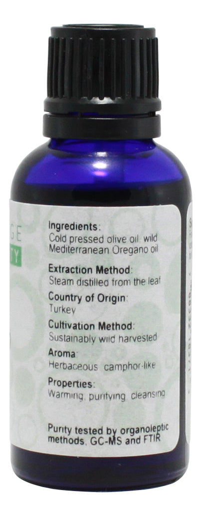 Oregano Essential Oil - 1 oz - Supplement Facts