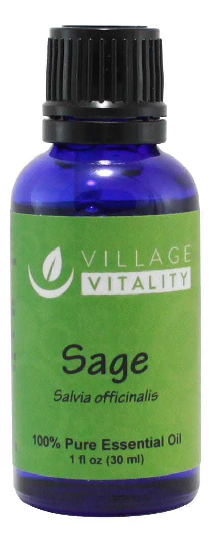 Sage Essential Oil - 1 oz - Front