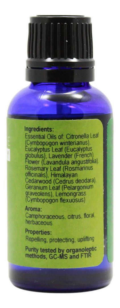 Bug Shield Essential Oil- 1 oz- Supplement Facts