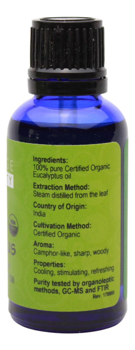 Organic Eucalyptus Essential oil - 1 oz - Supplement Facts