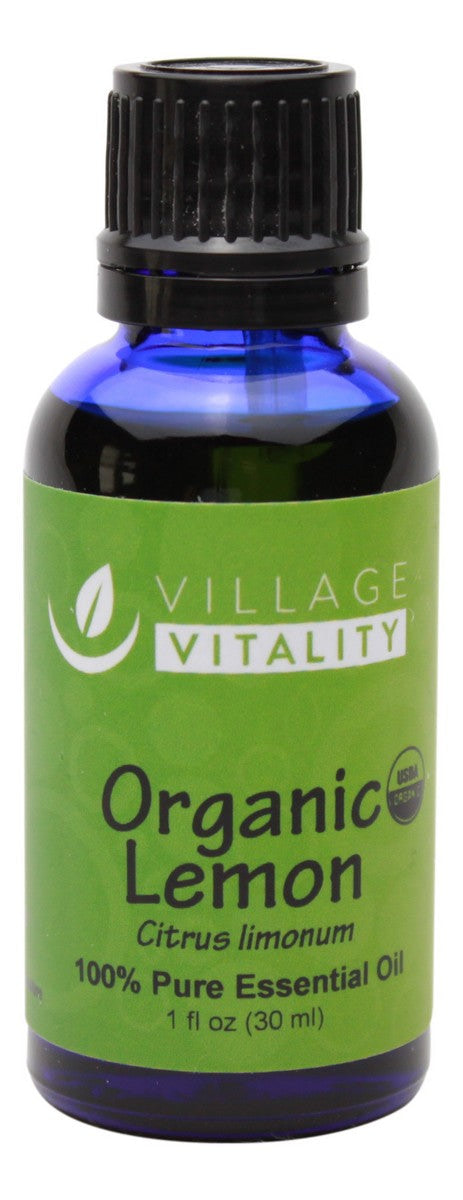 Organic Lemon Essential Oil - 1 oz - Front