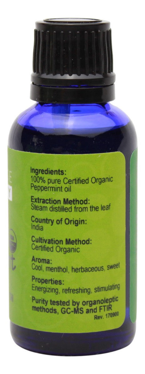 Organic Peppermint Essential Oil - 1 oz - Supplement Facts