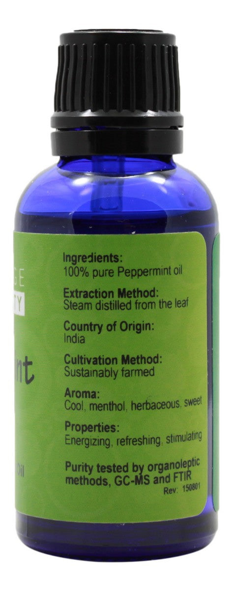 Peppermint Essential Oil - 1 oz - Supplement Facts