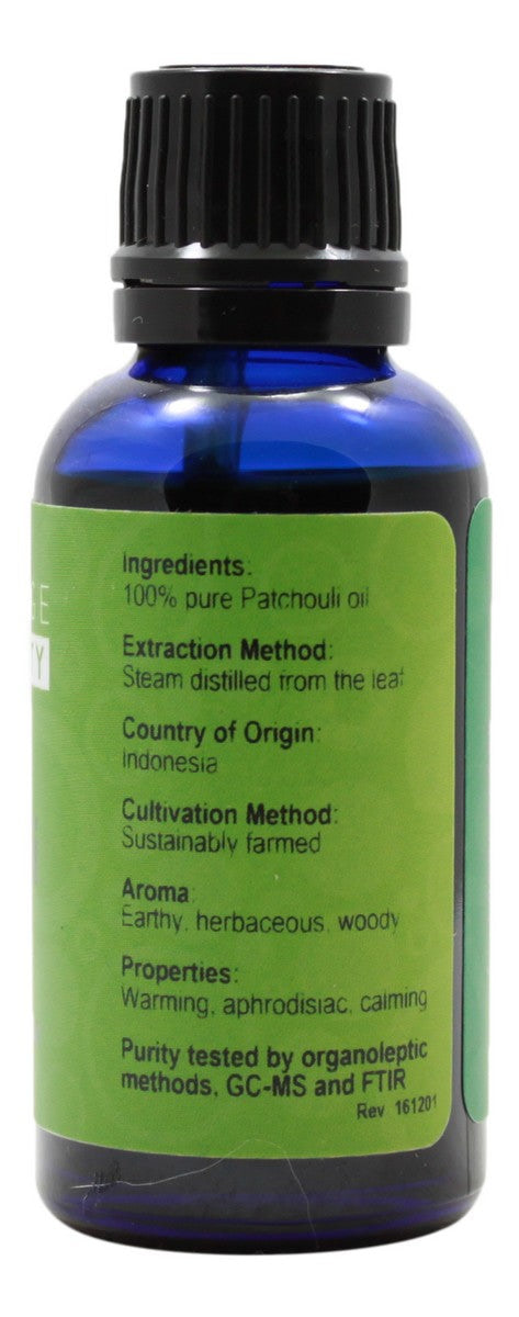 Patchouli Essential Oil - 1 oz - Supplement Facts