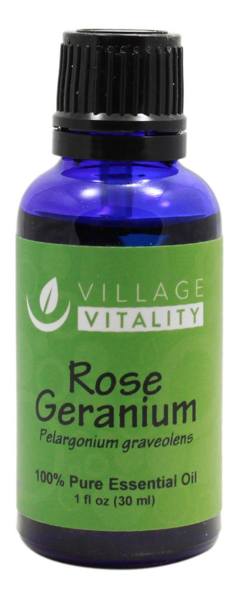 Rose Geranium Essential Oil - 1 oz - Front