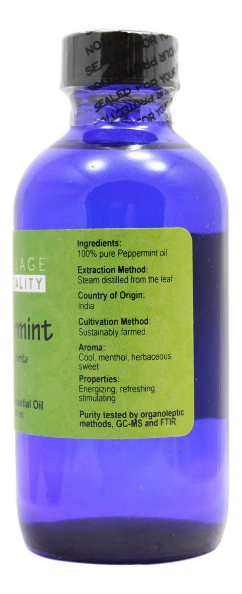 Peppermint Essential Oil - 4 oz - Supplement Facts