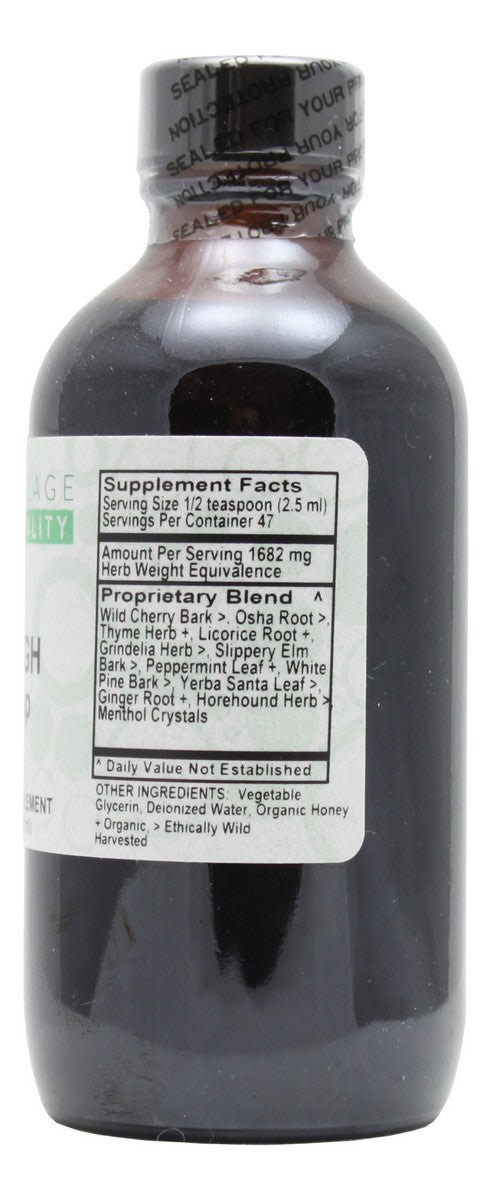 Cough Syrup - 4 oz Liquid - Supplement Facts