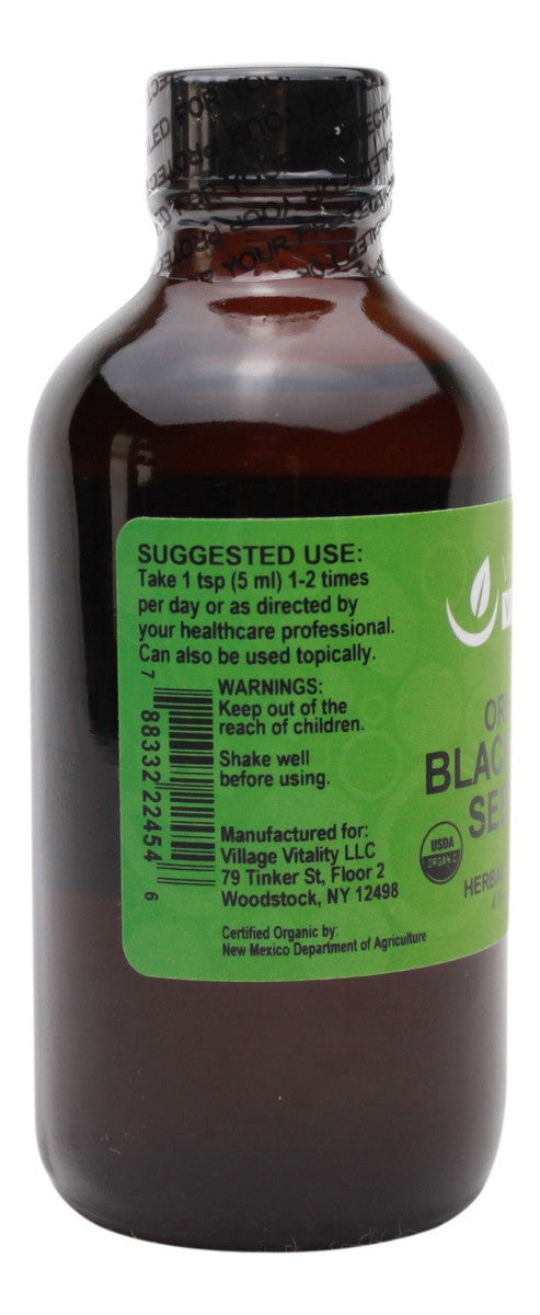 Organic Black Cumin Seed Oil - 4 oz - Info