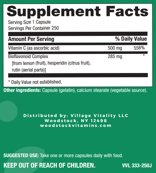Bio C Caps Vitamin C With Bioflavonoids - 250 Capsules