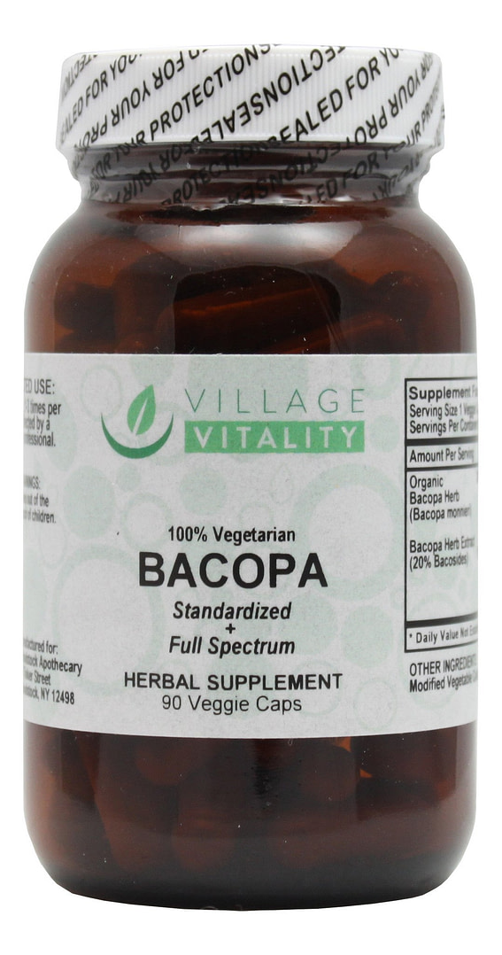 Bacopa- 90 Veggie Capsules- Front