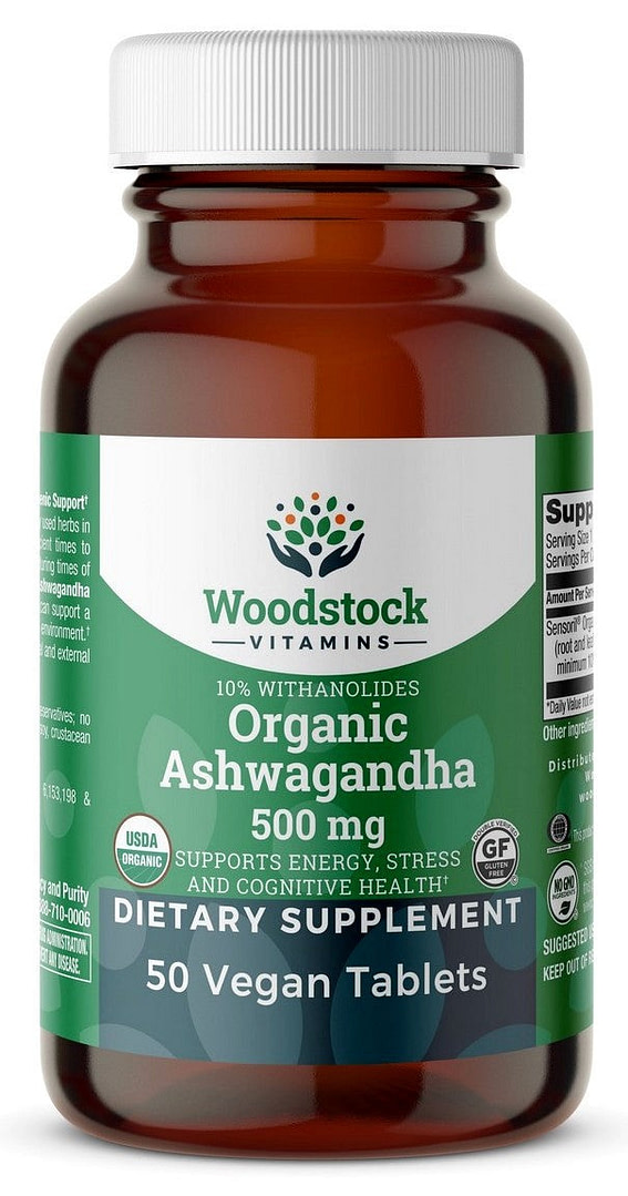 Organic Ashwagandha 500 mg - 50 Tablets