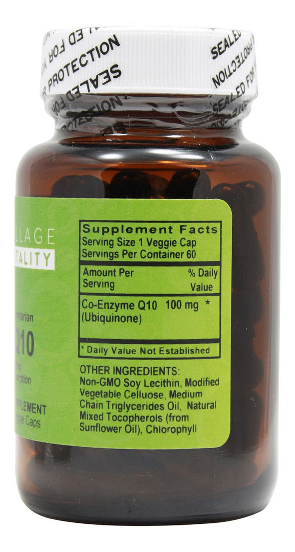 CoQ10 100mg - 60 Capsules - Supplement Facts