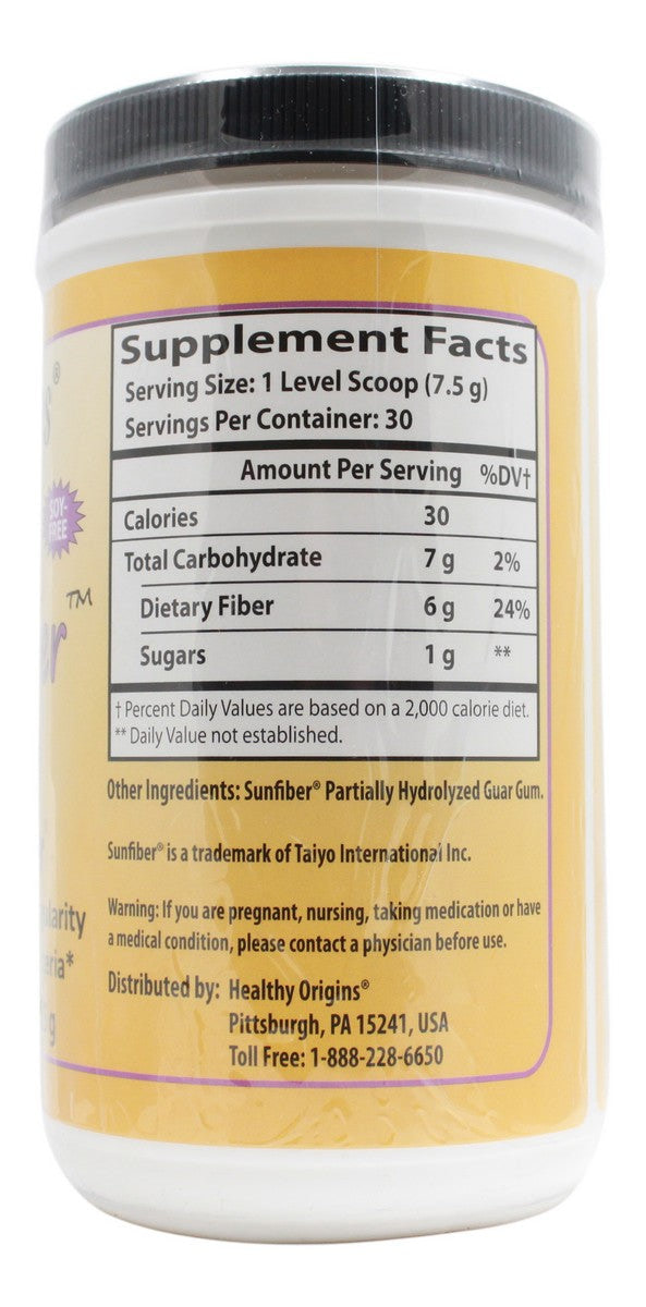 Natural Healthy Fiber - 7.9 oz Powder - Supplement Facts