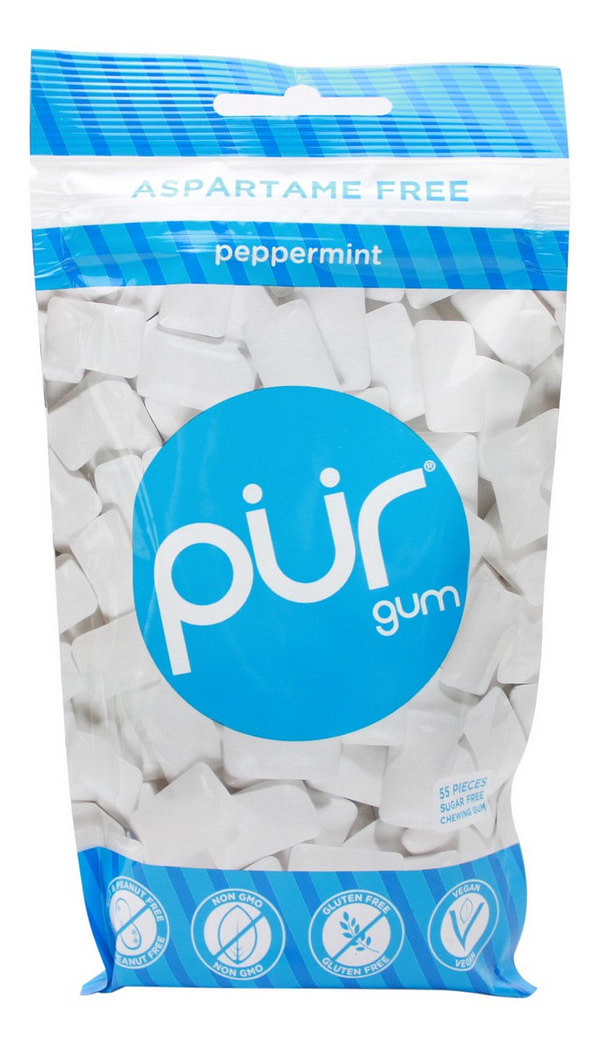 Peppermint Gum - 57 Pieces - Front