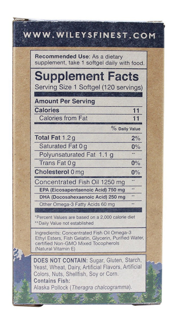 Peak EPA - 120 Softgels  - Supplement Facts