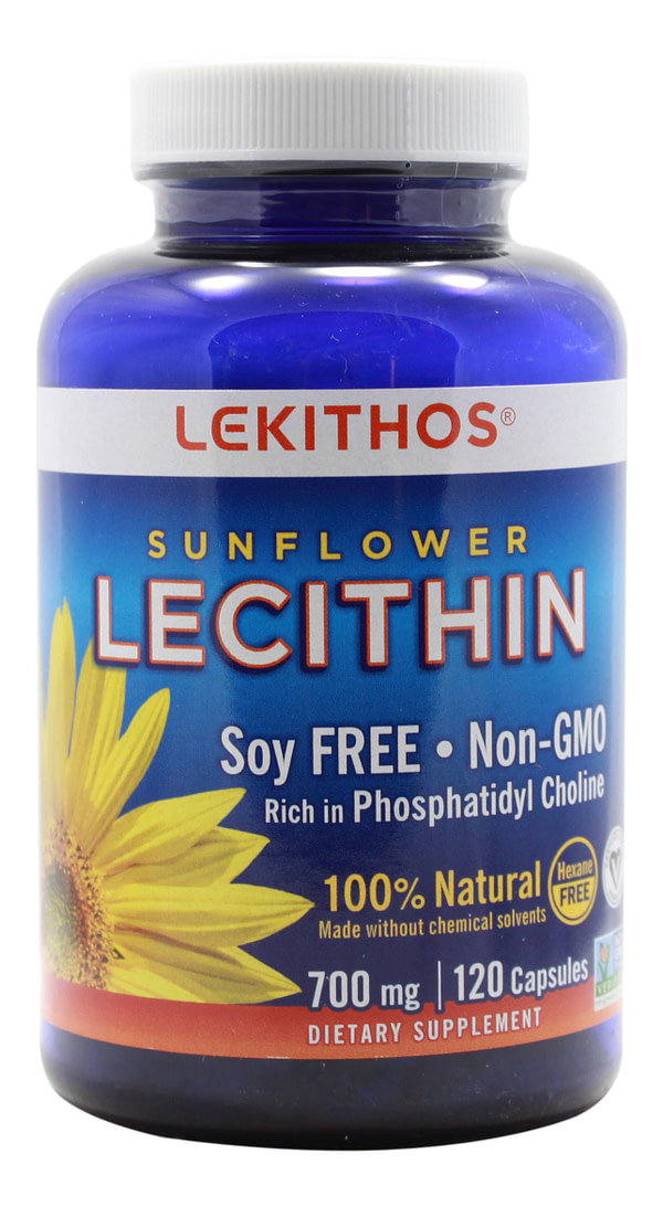 Sunflower Lecithin - 120 Capsules Front