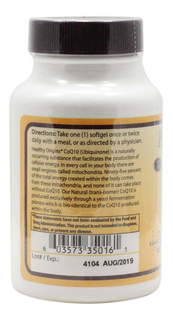 CoQ10 100 mg - 60 Softgels - Information