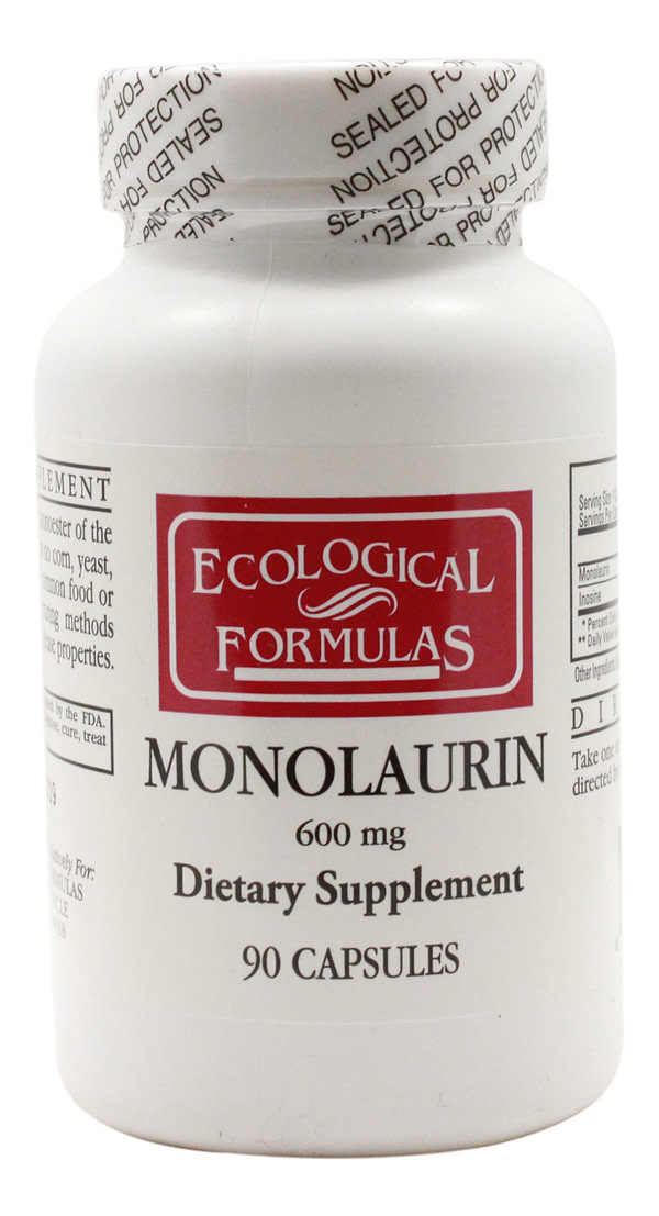 Monolaurin 600 mg - 90 Capsules - Front