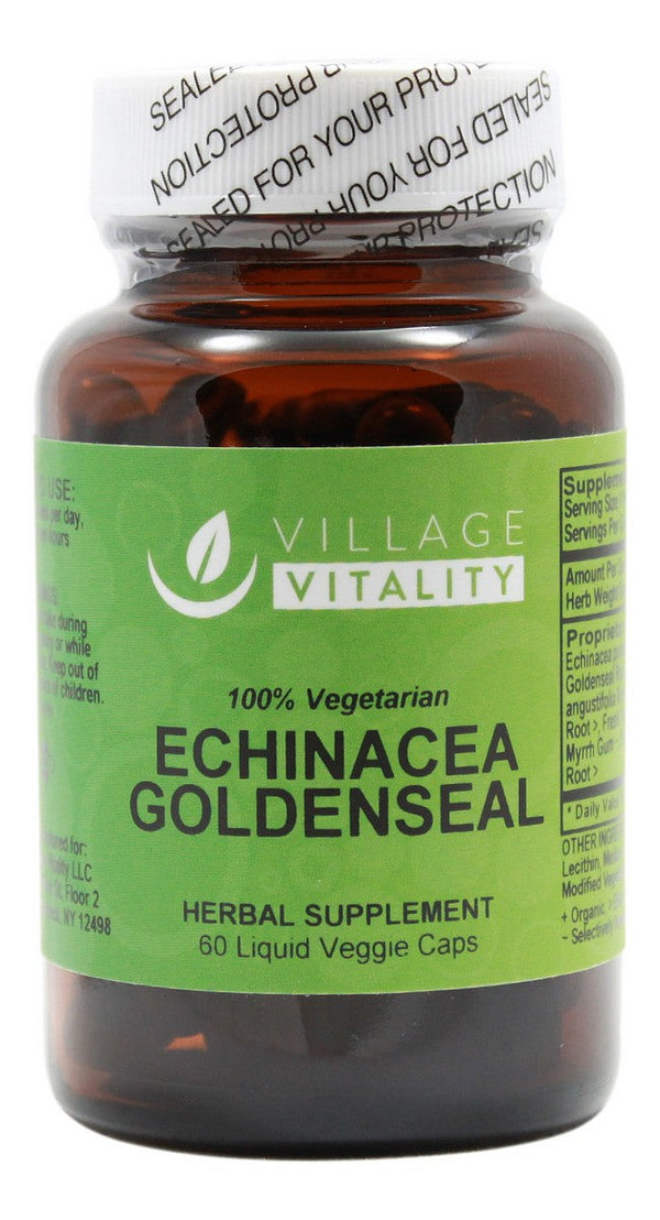 Echinacea Goldenseal - 60 Liquid Capsules - Front