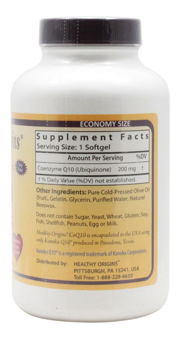CoQ10 200 mg - 150 Softgels - Supplement Facts