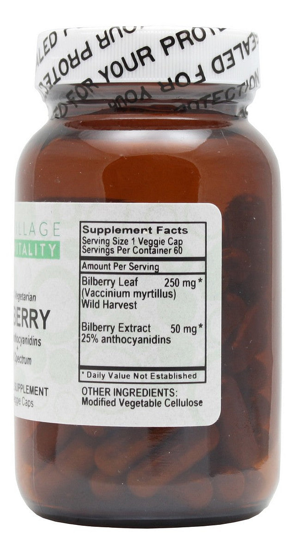 Bilberry- 90 Capsules- Supplement Facts