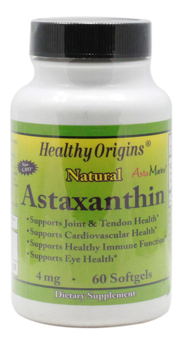 Astaxanthin 4 mg - 60 Softgels - Front